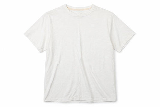 Preworn Womens White  100% Cotton Basic T-Shirt Size L Round Neck