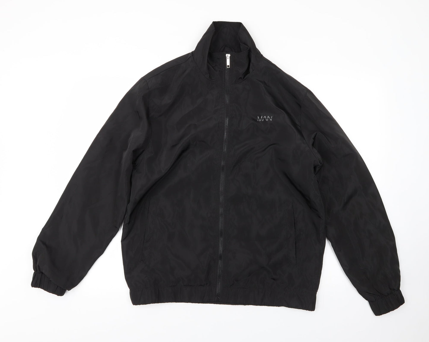 Boohoo MAN Mens Black   Bomber Jacket Coat Size S