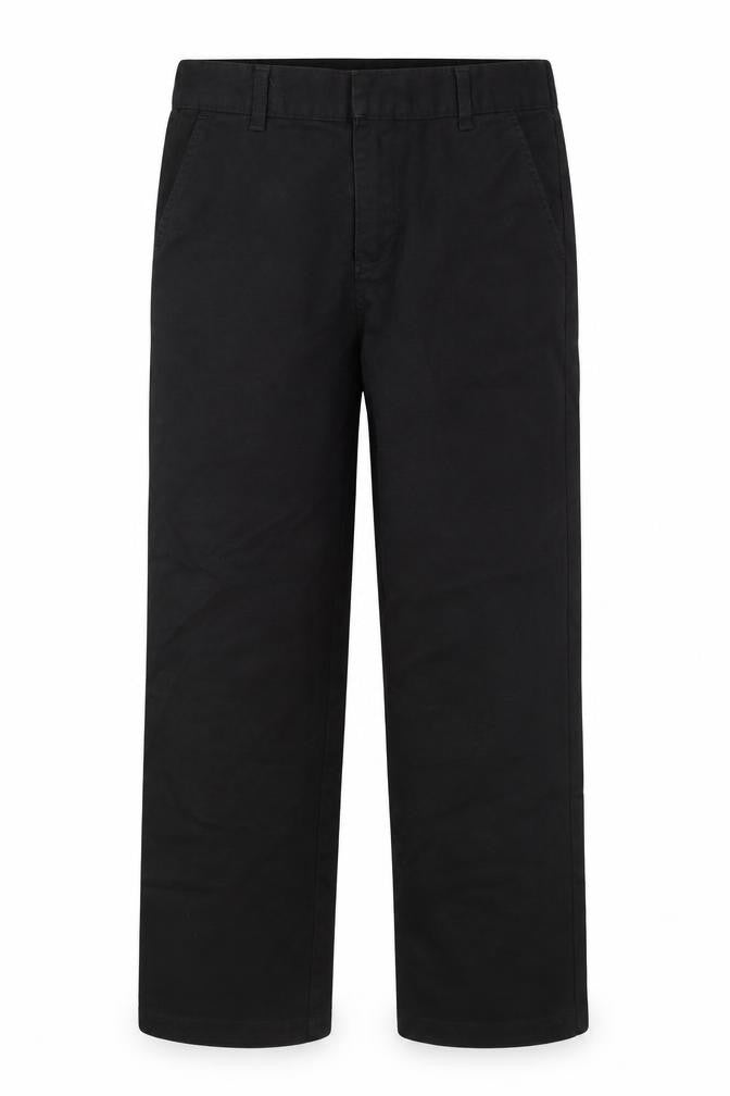 F&F Boys Black  Viscose Carpenter Trousers Size 7-8 Years L20 in Regular Zip