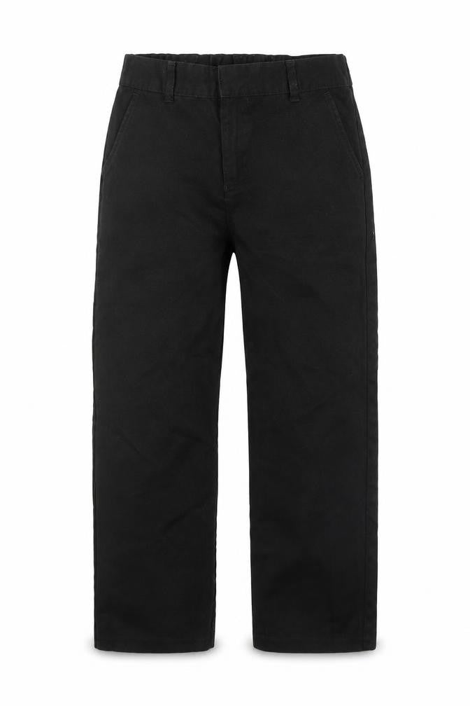 F&F Boys Black  Viscose Carpenter Trousers Size 7 Years L20 in Regular Zip