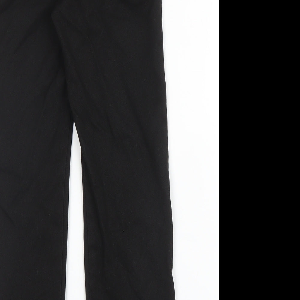 F&F Boys Black  Viscose Carpenter Trousers Size 7 Years L20 in Regular Zip