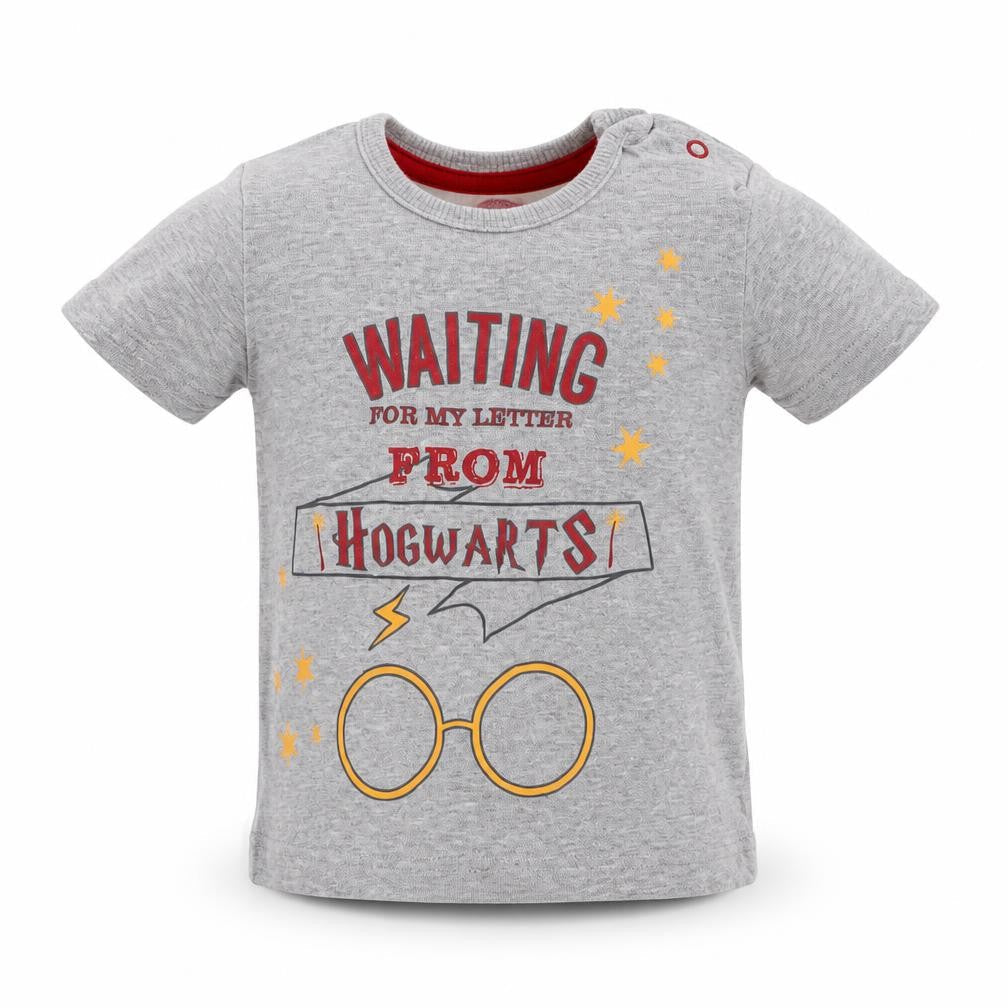 George Baby Green  Cotton Basic T-Shirt Size 6-9 Months Crew Neck Snap - Harry Potter