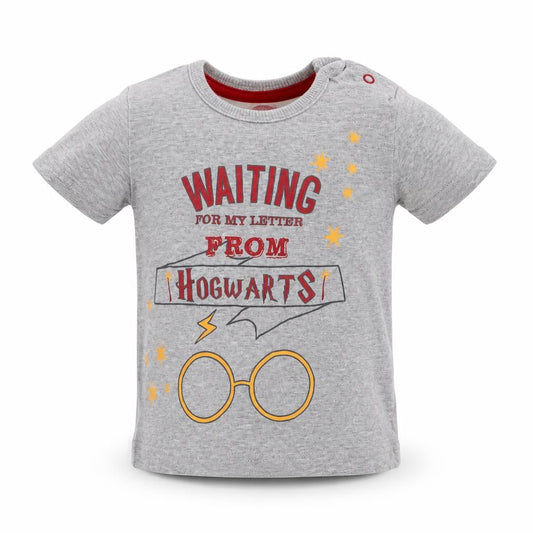 George Baby Green  Cotton Basic T-Shirt Size 6-9 Months Crew Neck Snap - Harry Potter