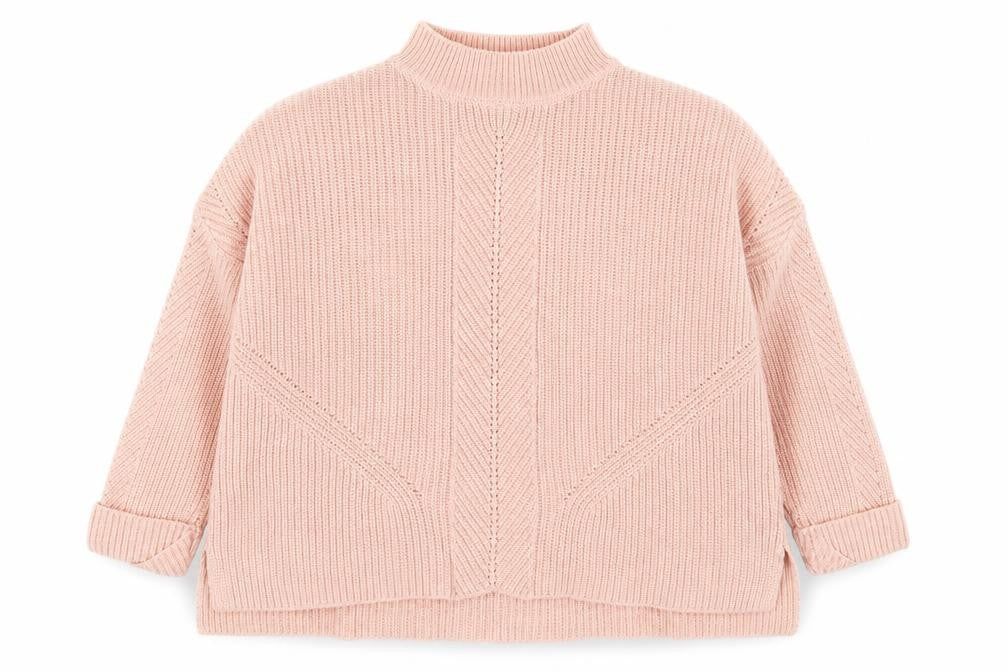 Topshop Womens Pink Round Neck  Acrylic Pullover Jumper Size 4
