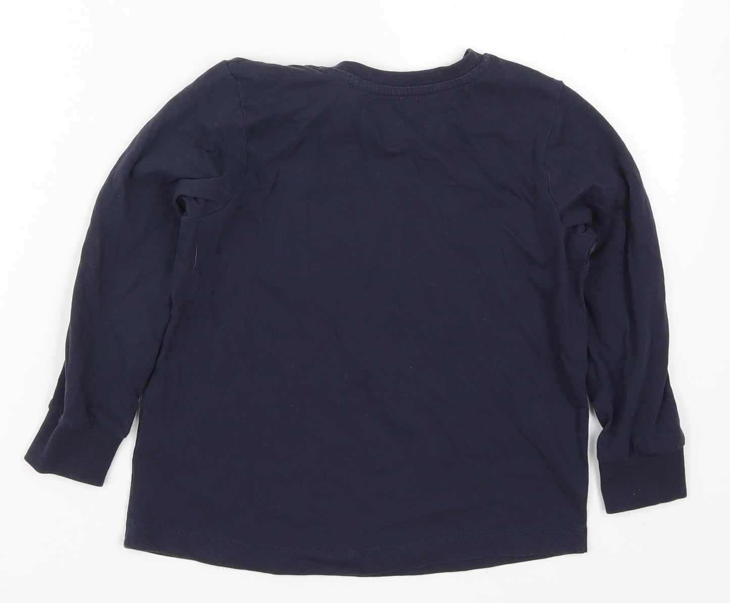 Matalan Boys Blue Solid Cotton  Pyjama Top Size 8 Years  Pullover - The Greatest Christmas