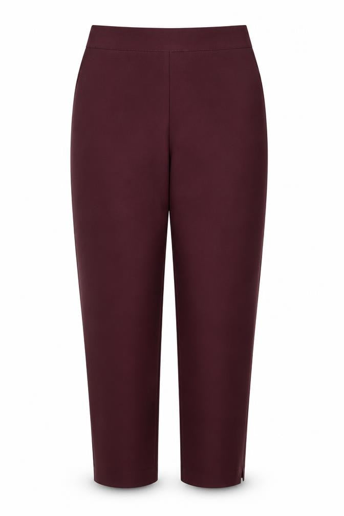 Preworn Womens Purple  Polyester Trousers  Size 14 L24 in Regular