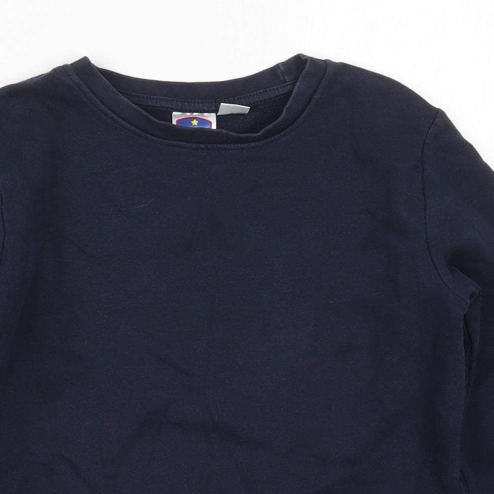 Smart Start Boys Blue  Cotton Pullover Sweatshirt Size 8-9 Years  Pullover
