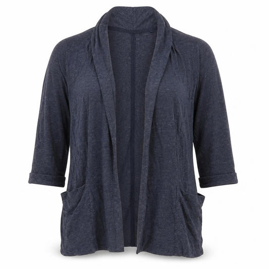 Next Womens Blue V-Neck  Cotton Cardigan Jumper Size 10