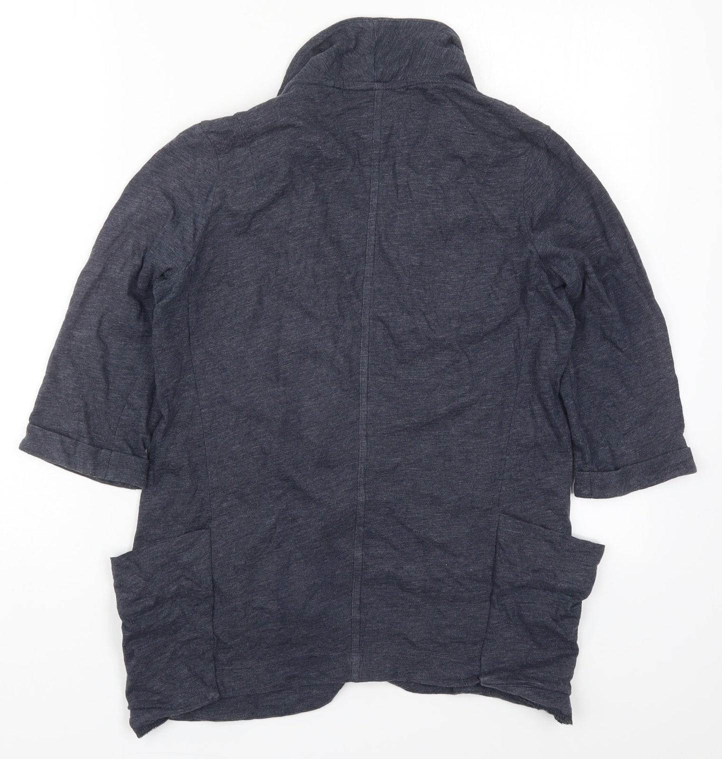 NEXT Womens Blue V-Neck  Cotton Cardigan Jumper Size 10