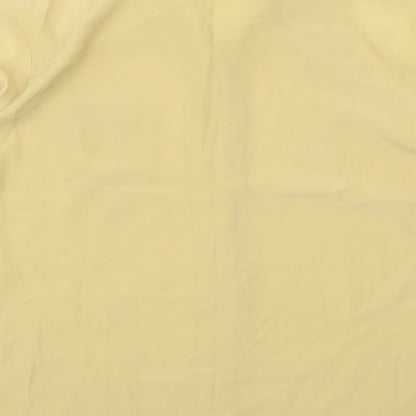 Bonmarché Womens Yellow Polyester Basic Button-Up Size 22 Collared