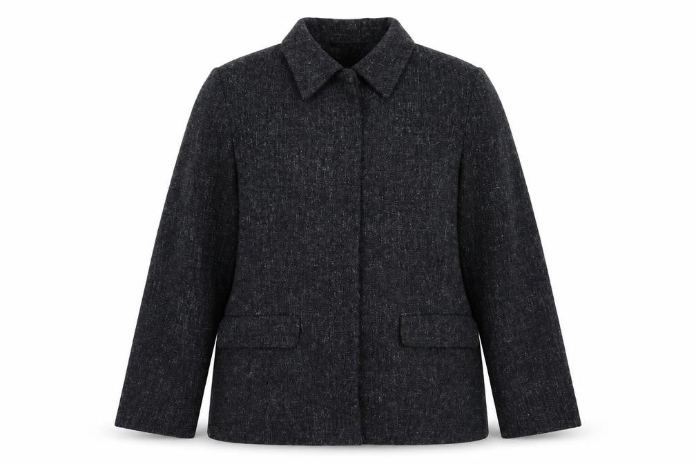 Suzie J Womens Grey   Jacket Blazer Size 16  Button
