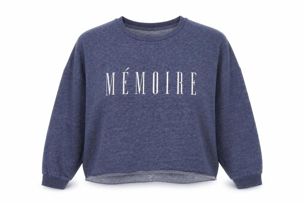 Primark Womens Blue  Polyester Pullover Sweatshirt Size M   - Cropped