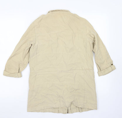Zara Womens Beige   Jacket  Size XS  Zip