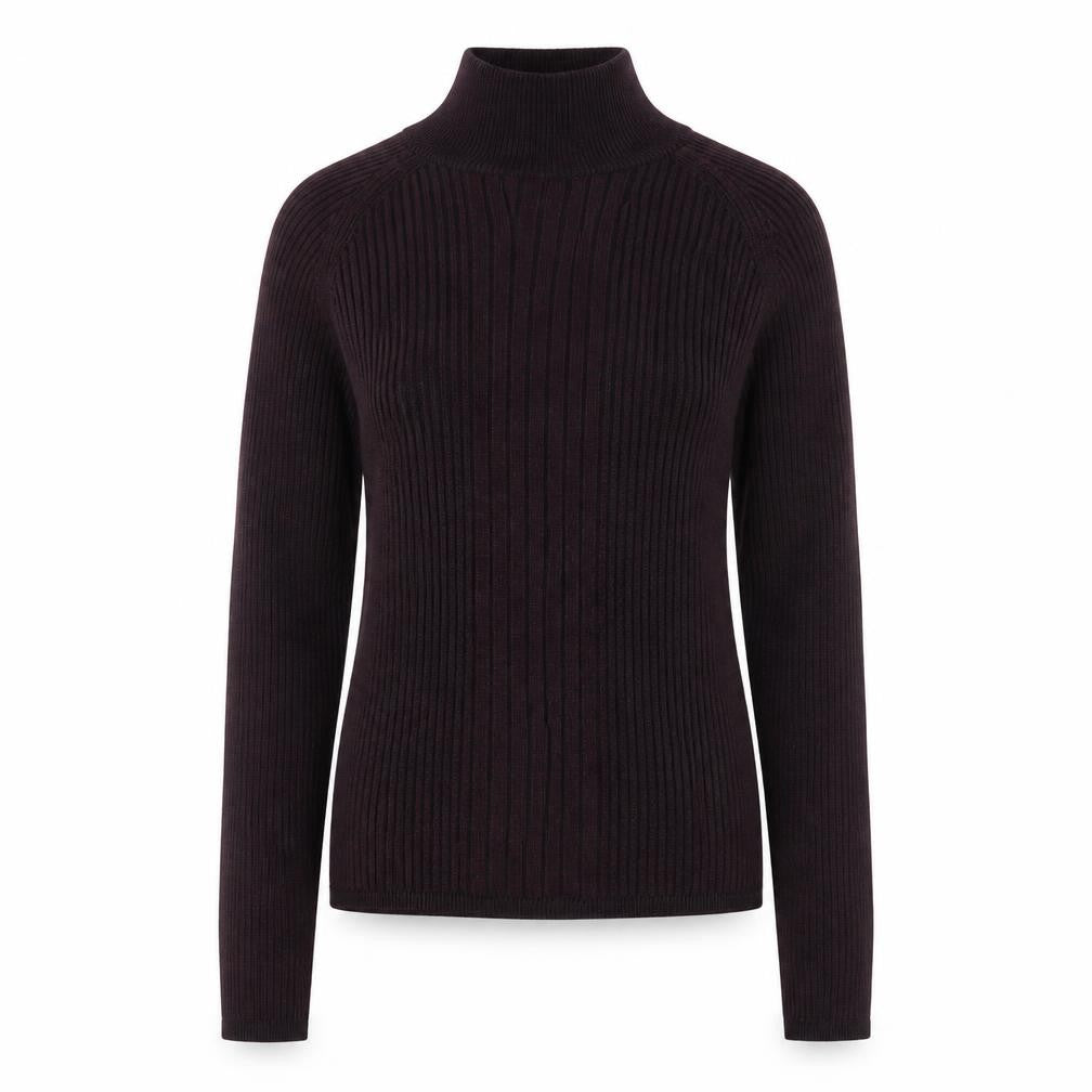 New Look Womens Purple Mock Neck  Viscose Pullover Jumper Size 10