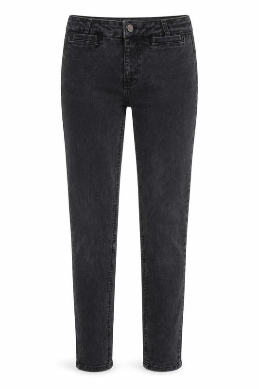 Marks & Spencer Womens Grey  Cotton Skinny Jeans Size 8 L28 in Slim Zip