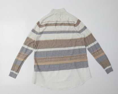 F&F Womens Silver Paisley Polyester Pullover Sweatshirt Size 12  Pullover