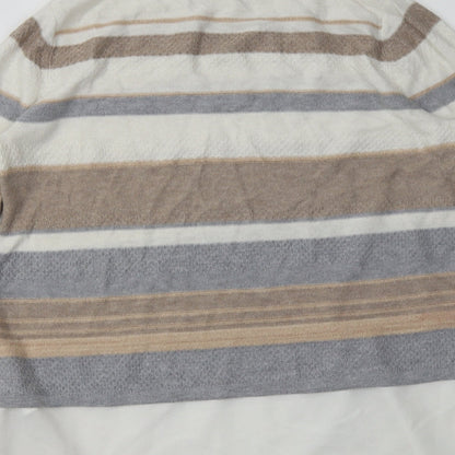 F&F Womens Silver Paisley Polyester Pullover Sweatshirt Size 12  Pullover