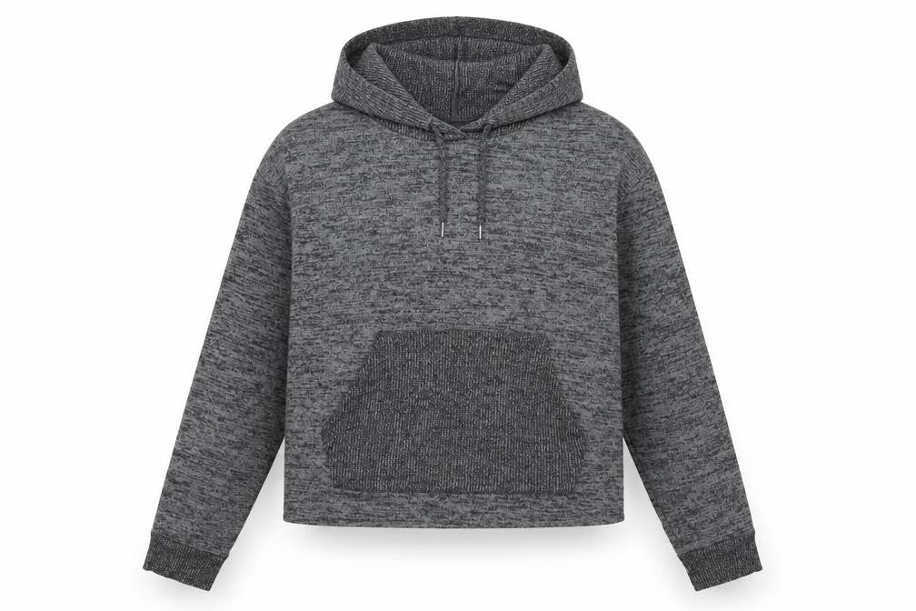 Primark Womens Grey  Polyester Pullover Hoodie Size M  Pullover - Cropped