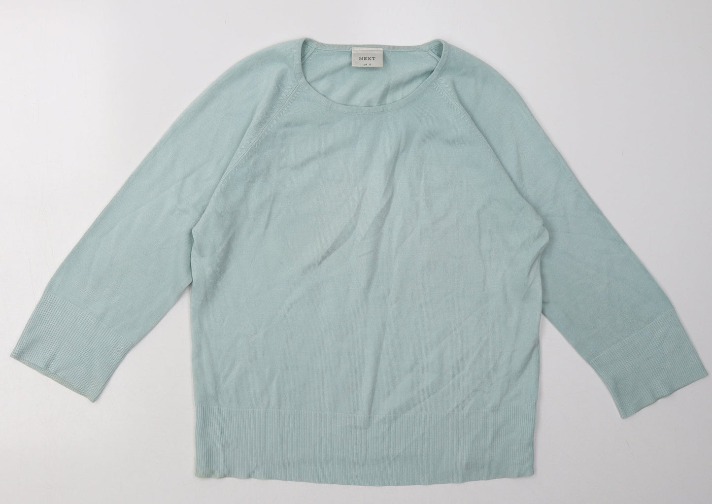 NEXT Womens Blue  Acrylic Pullover Sweatshirt Size 12  Pullover