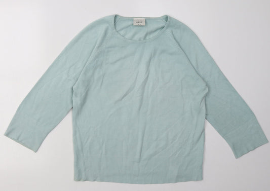 NEXT Womens Blue  Acrylic Pullover Sweatshirt Size 12  Pullover