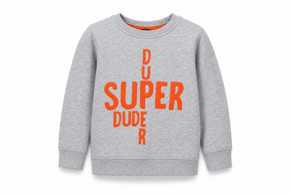 George Boys Grey  Cotton Pullover Sweatshirt Size 2-3 Years  Pullover - super dude