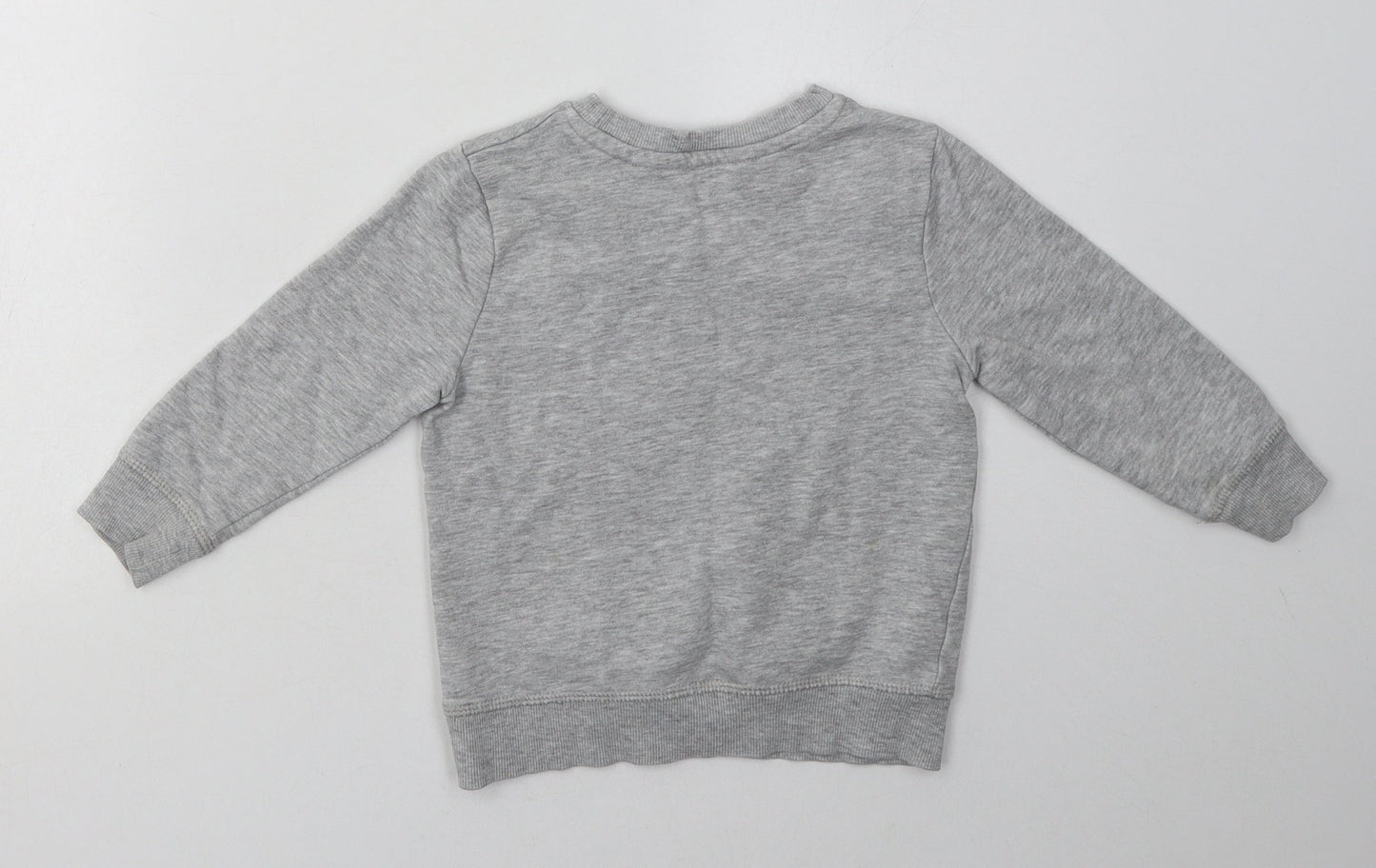 George Boys Grey  Cotton Pullover Sweatshirt Size 2-3 Years  Pullover - super dude