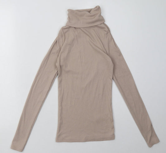 New Look Womens Beige  Polyester Pullover Sweatshirt Size 10  Pullover