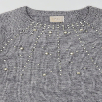 Preloved lauren taylor Womens Grey  Acrylic Pullover Sweatshirt Size M  Pullover - Detail