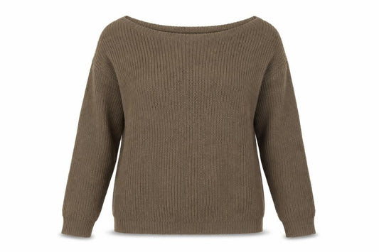 Missguided Womens Brown  Acrylic Pullover Sweatshirt Size M  Pullover