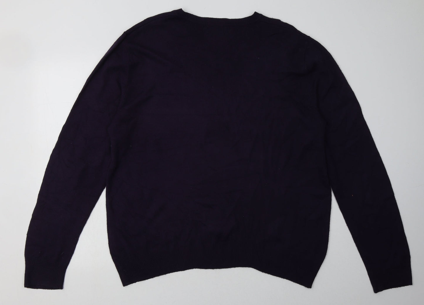 Sainsburys Mens Purple  Acrylic Pullover Sweatshirt Size L