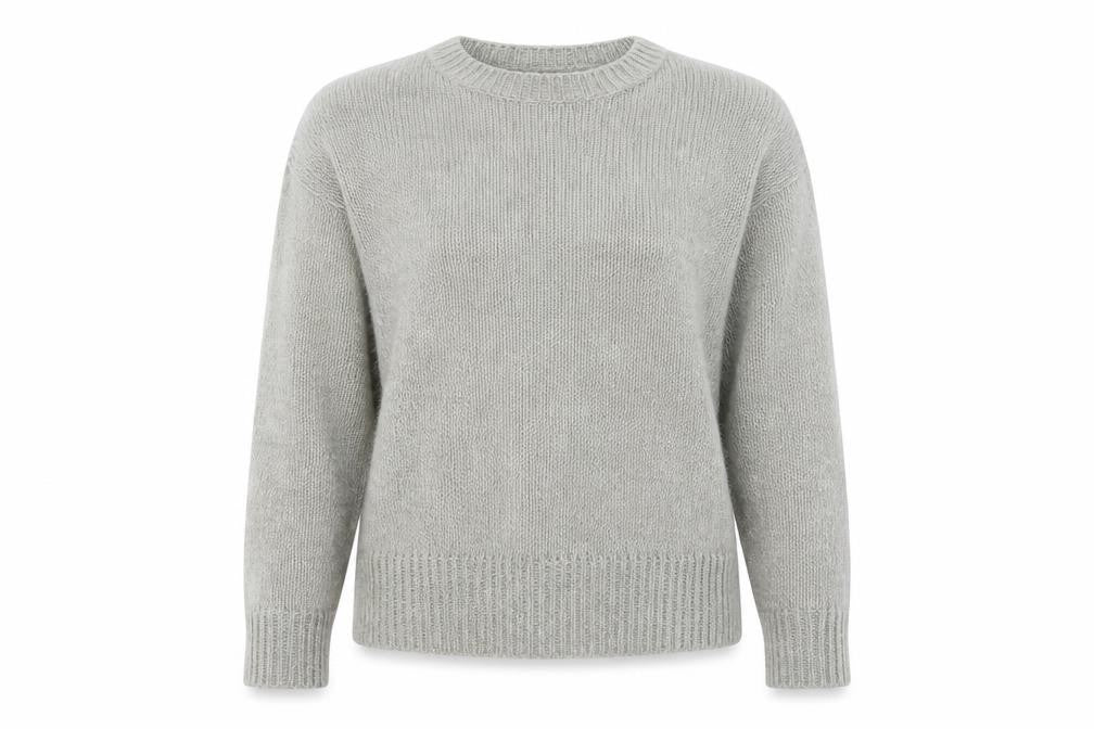New Look Womens Grey  Acrylic Pullover Sweatshirt Size M  Pullover
