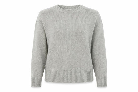 New Look Womens Grey  Acrylic Pullover Sweatshirt Size M  Pullover