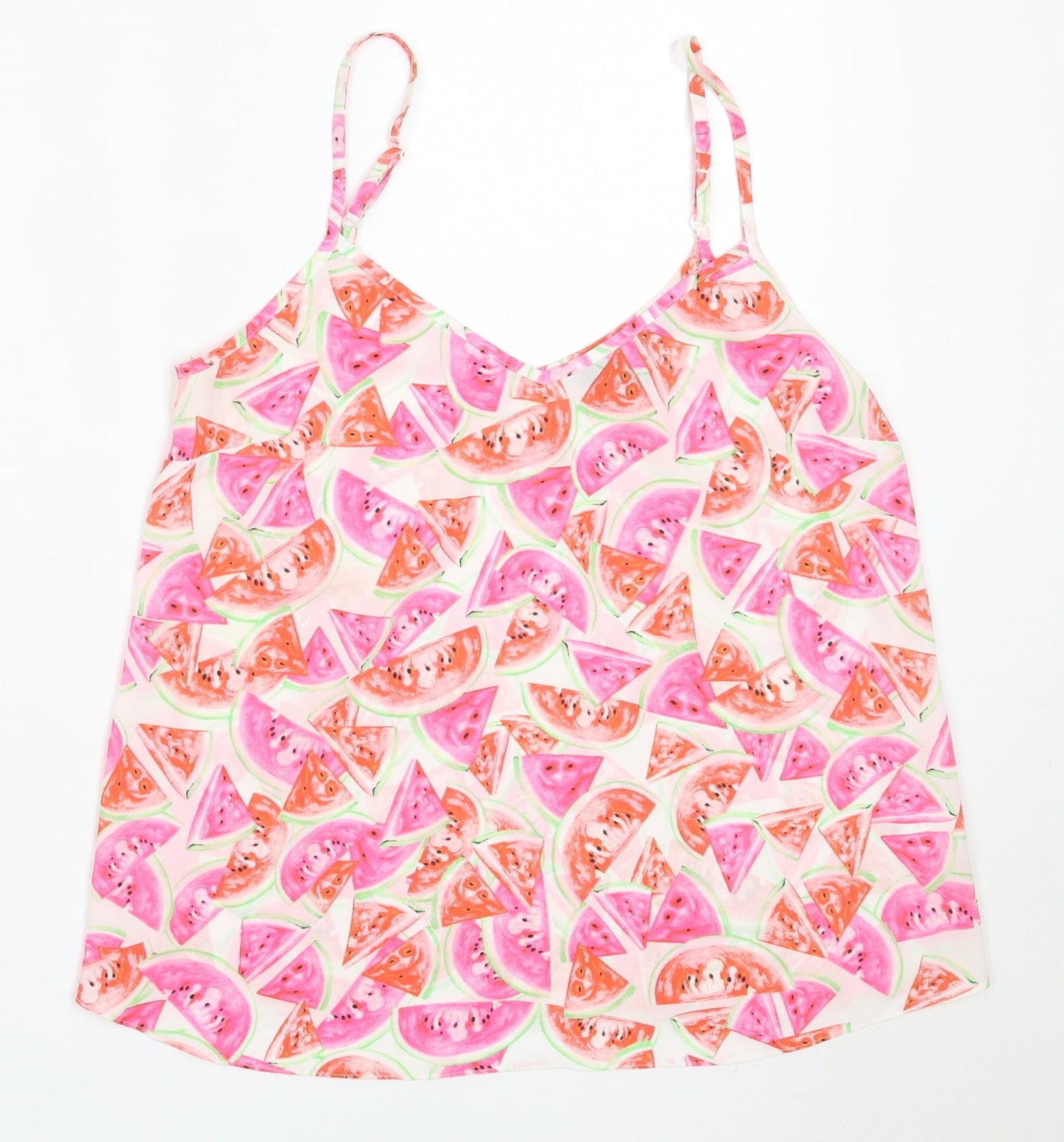 Atmosphere Womens Pink  Polyester Camisole Blouse Size 8 V-Neck