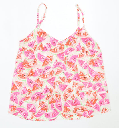 Atmosphere Womens Pink  Polyester Camisole Blouse Size 8 V-Neck
