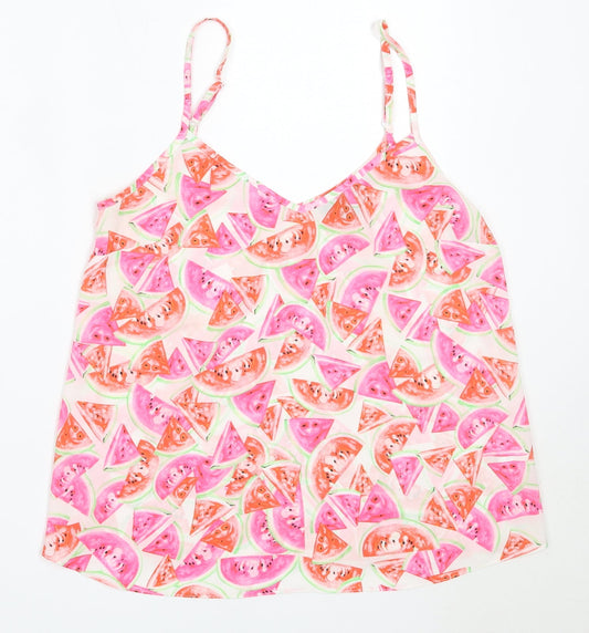 Atmosphere Womens Pink  Polyester Camisole Blouse Size 8 V-Neck