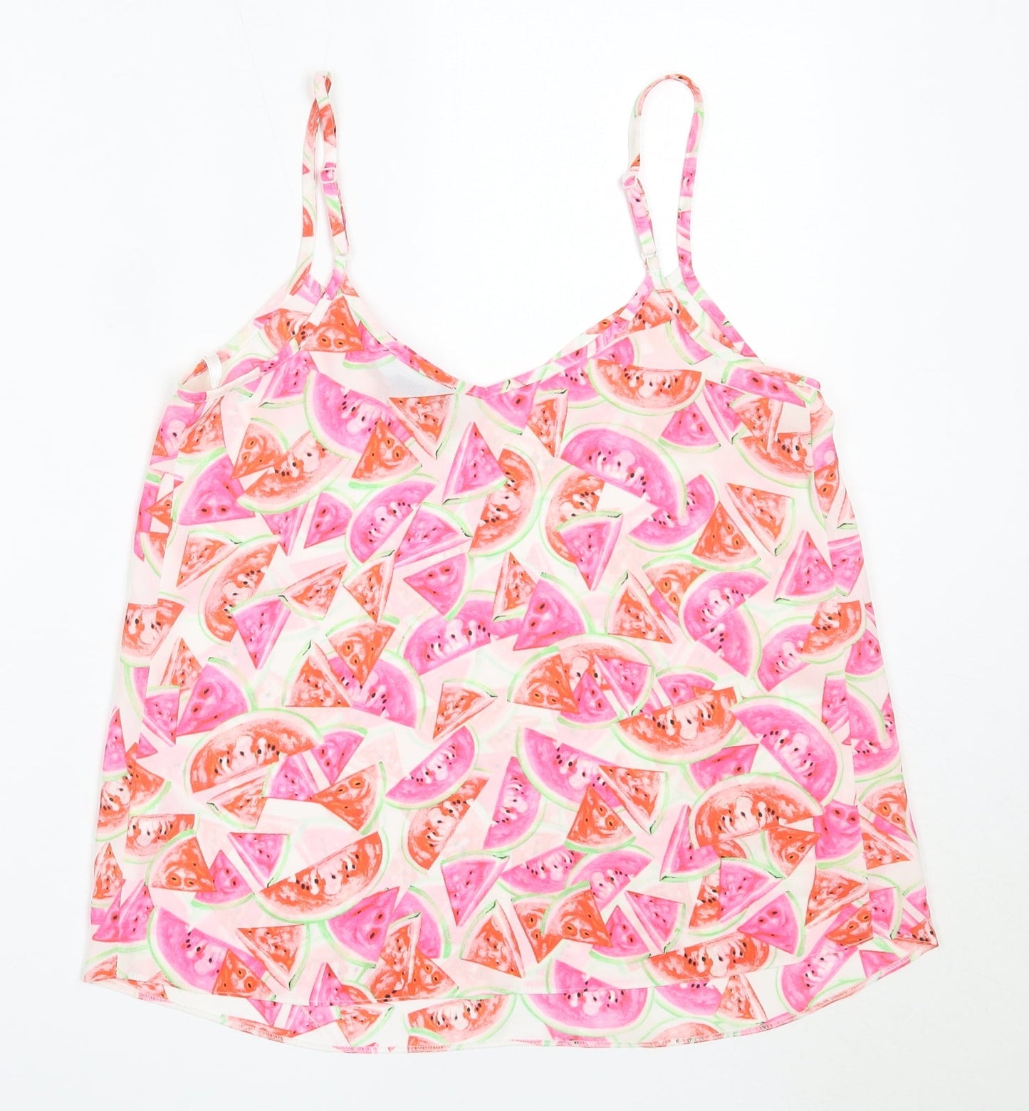 Atmosphere Womens Pink  Polyester Camisole Blouse Size 8 V-Neck