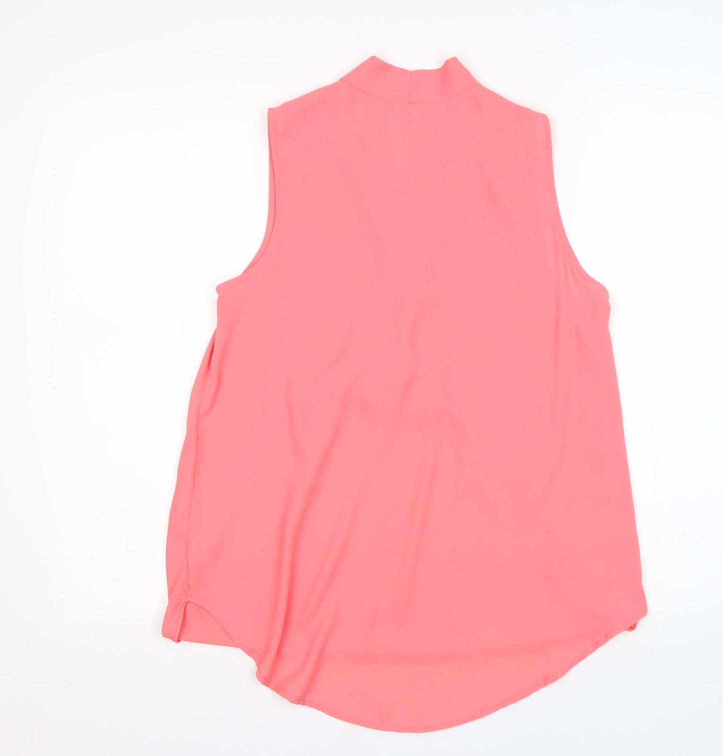 New Look Womens Pink   Basic Blouse Size 12 V-Neck