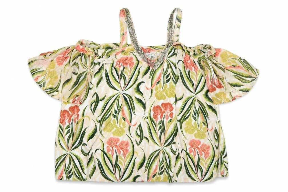 NEXT Womens Multicoloured Floral Polyester Basic Blouse Size 12 V-Neck