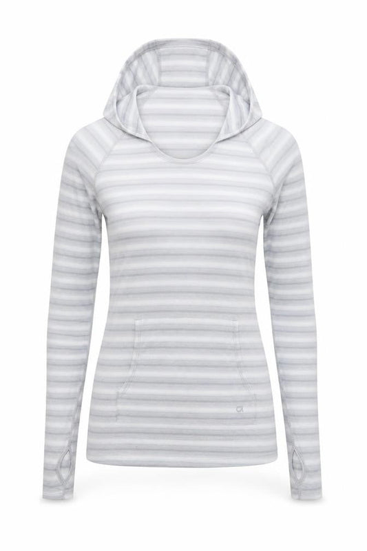 Gap Womens Grey Striped Polyester Pullover Hoodie Size XS
