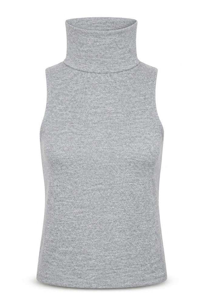 New Look Womens Grey Roll Neck  Polyester Vest Jumper Size 14