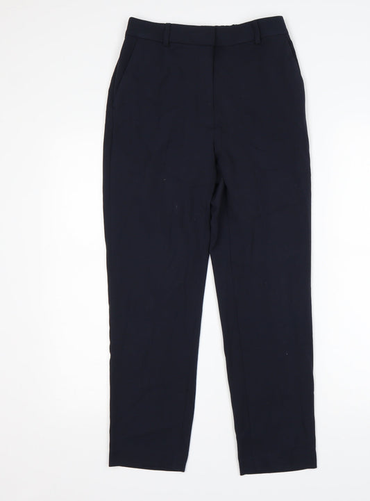 M&S Womens Blue  Polyester Trousers  Size 8 L26 in Regular