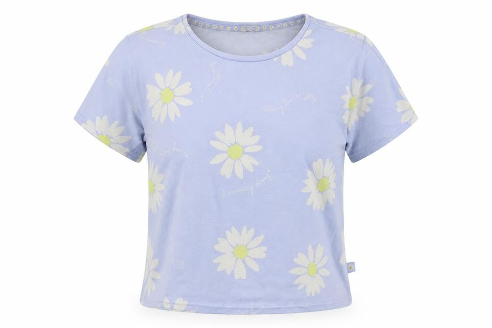 George Womens Blue Floral Polyester Top Pyjama Top Size 10