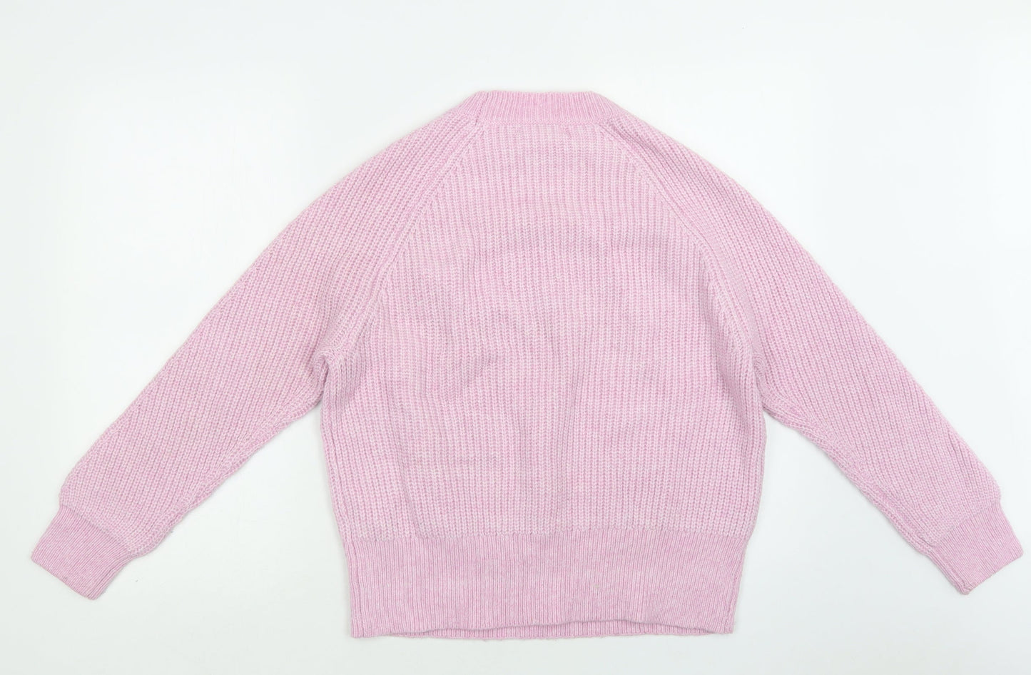 Primark Womens Purple Mock Neck  Acrylic Pullover Jumper Size S