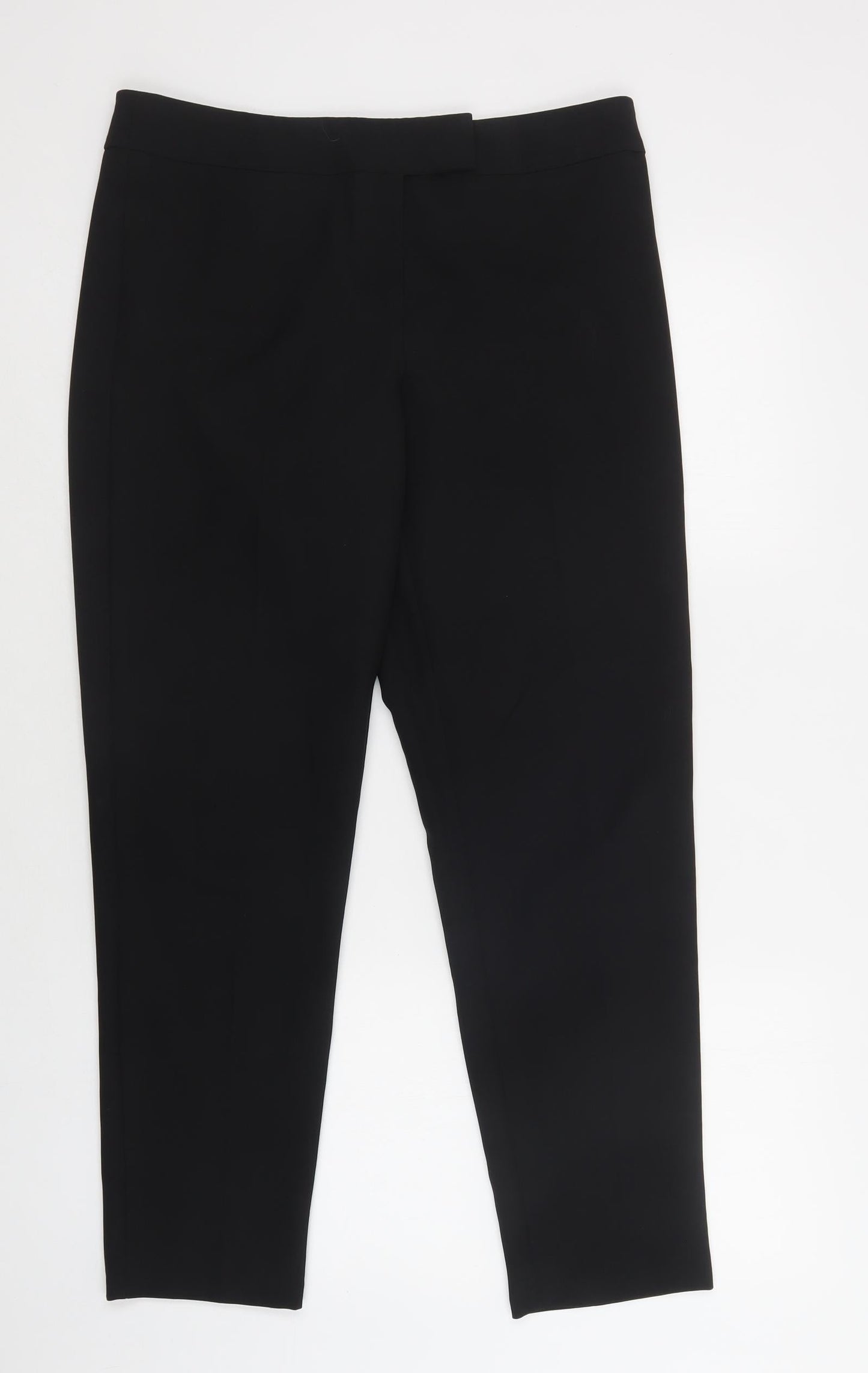 George Womens Black  Polyester Dungarees Trousers Size 12 L29 in Regular Hook & Loop