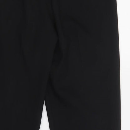 George Womens Black  Polyester Dungarees Trousers Size 12 L29 in Regular Hook & Loop