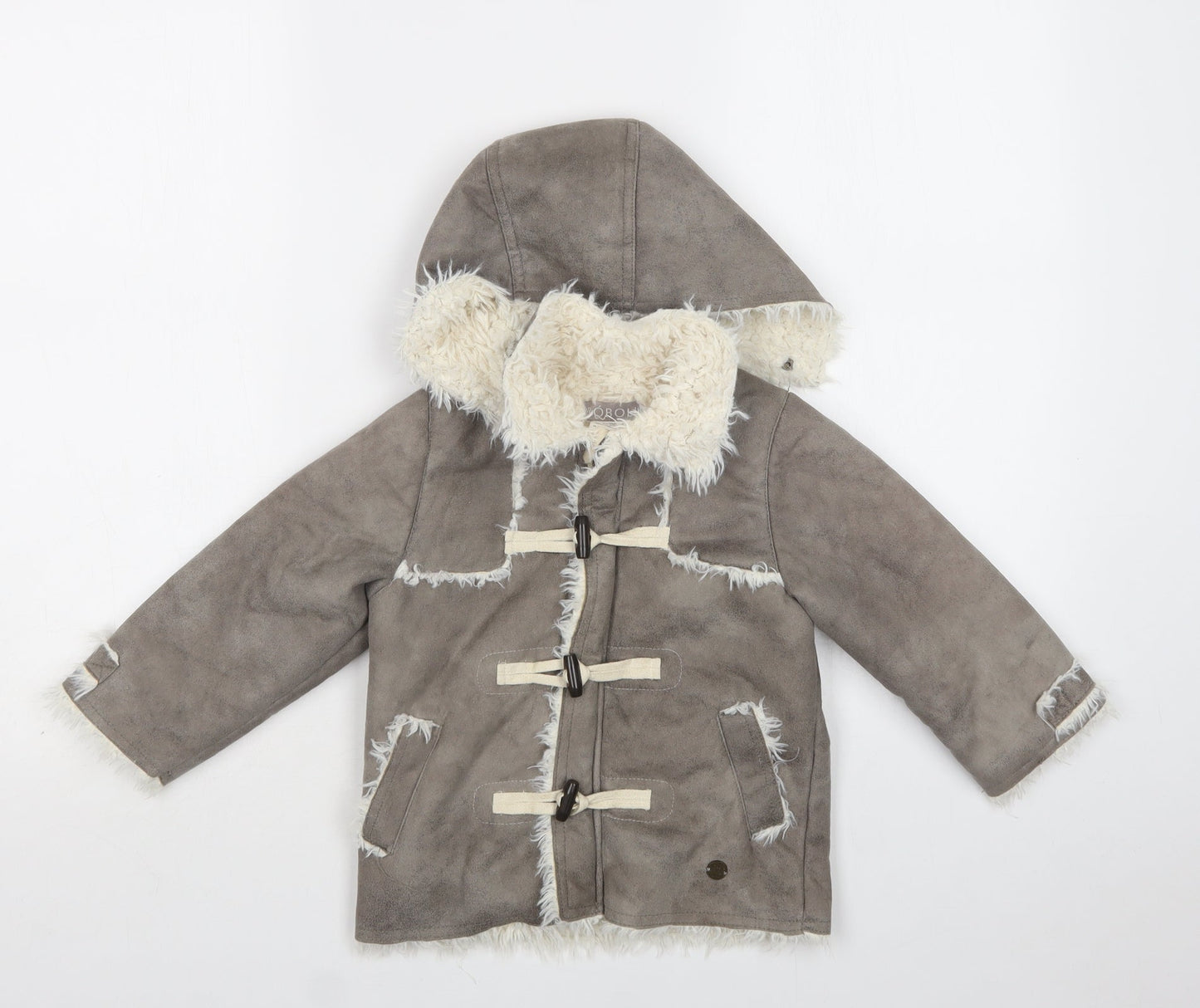 Boboli Girls Grey   Jacket  Size 2 Years  Zip