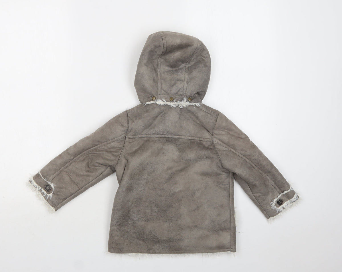 Boboli Girls Grey   Jacket  Size 2 Years  Zip