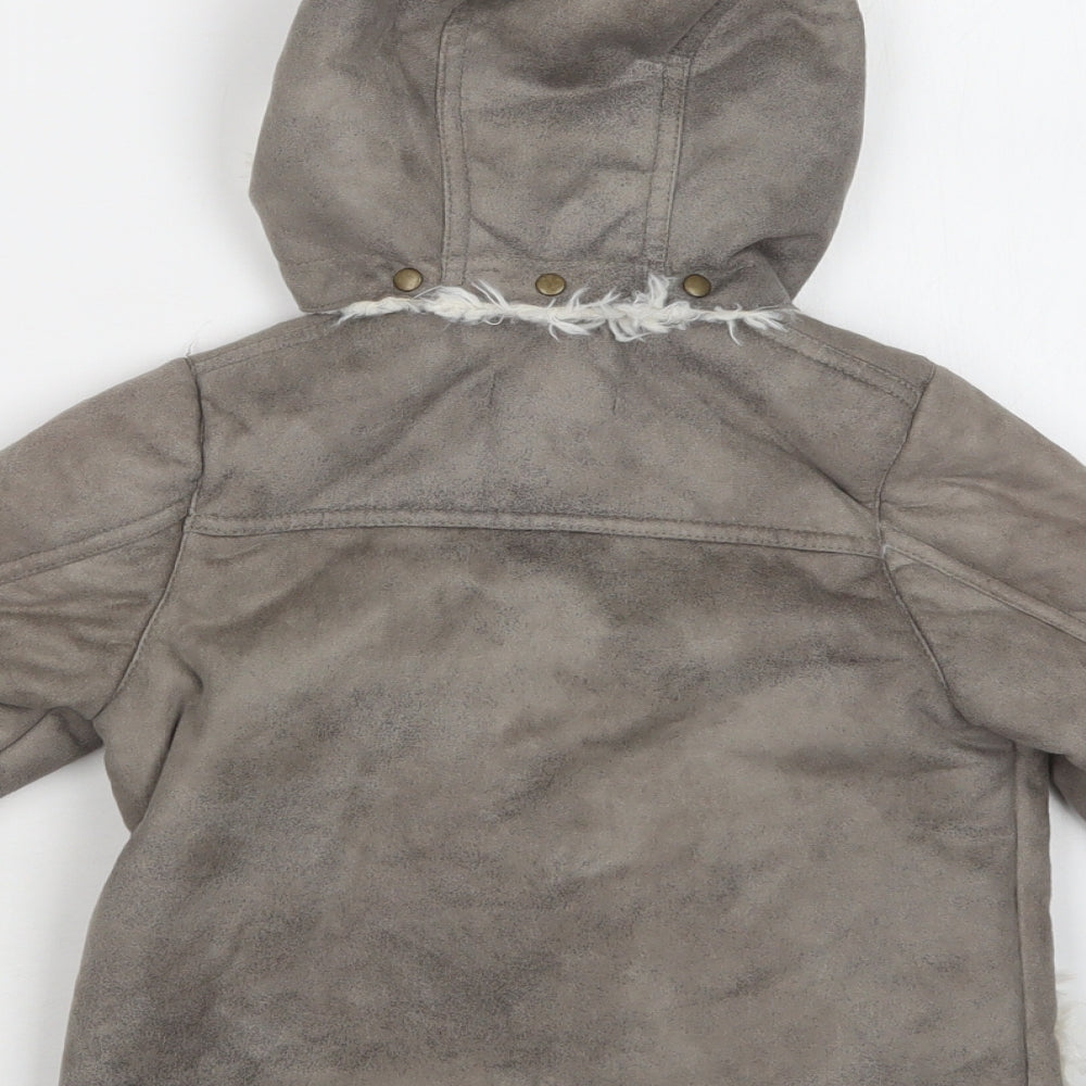 Boboli Girls Grey   Jacket  Size 2 Years  Zip