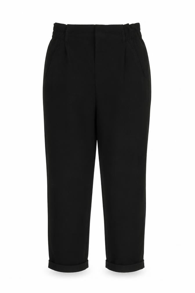 Trafaluc Womens Black  Viscose Trousers  Size M L25 in Regular