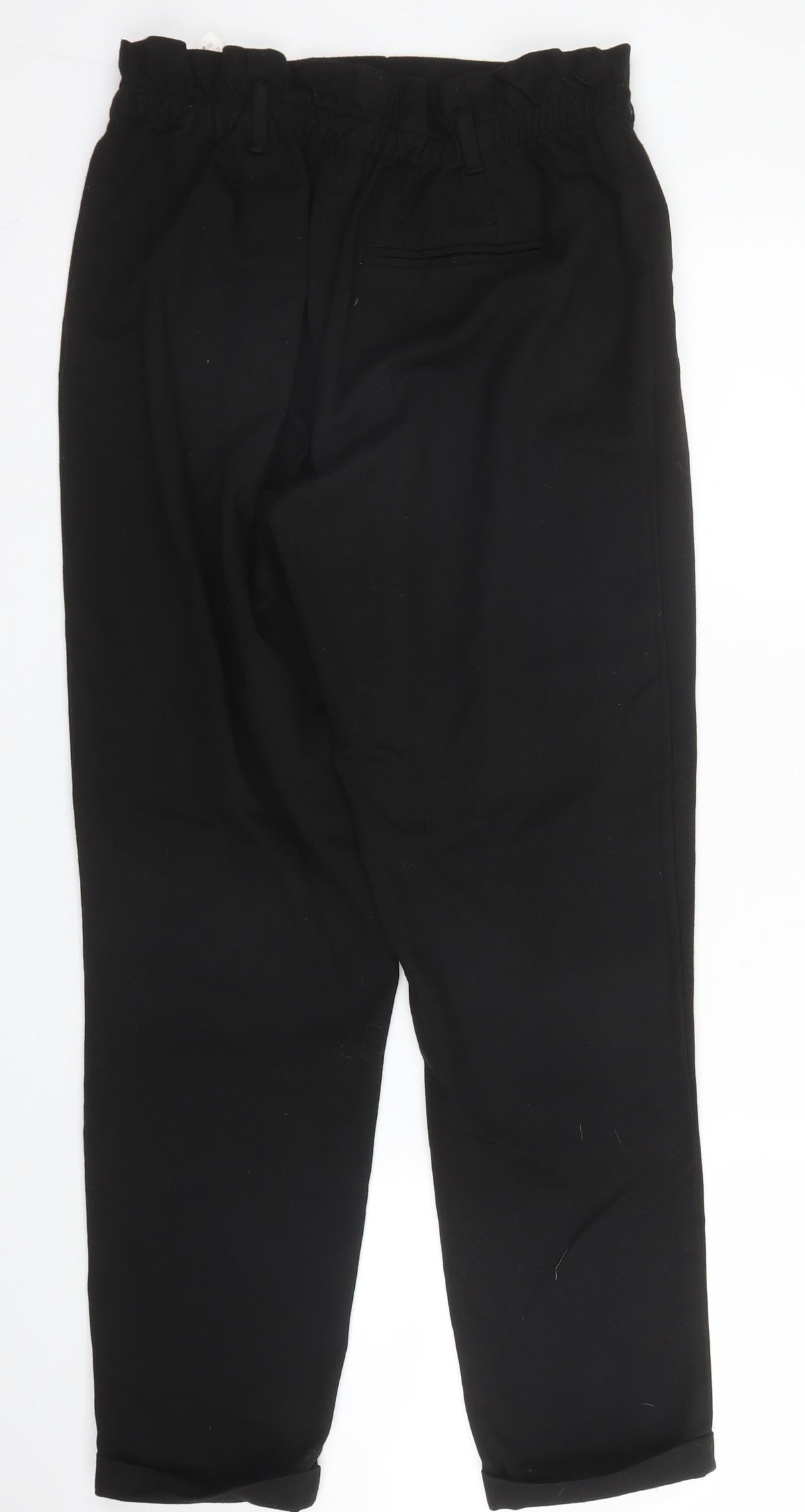 Trafaluc Womens Black  Viscose Trousers  Size M L25 in Regular